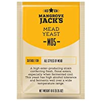 Los mejores  - Levadura para vino de miel- 10 g-25 l- Mangrove Jacks- levadura seca- vino metacrilato- levadura de vino- vino blanco y…